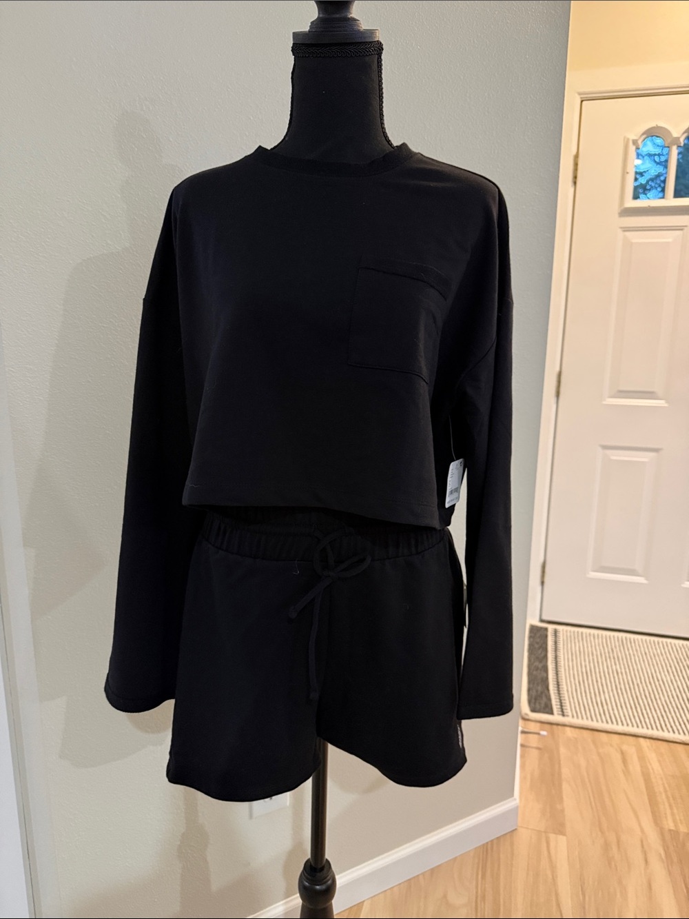 NWT Free People Movement Sunny Set in Black. Size S